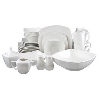 Gibson Zen Buffetware 39-Piece Dinnerware Set in White at Nordstrom