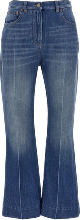 Valentino Garavani Flared Jeans - Dames - Flared Jeans - Blauw - W27 - Katoen - Jeans
