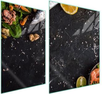 OEM Placa Protectora De Vidrio Para Estufa 70x52 Pescado