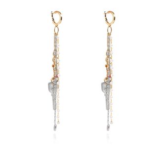 Dsquared2 Messing Oorbellen - Dames - Oorbellen - Geel - ONE Size - Accessoires