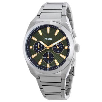 Fossil Everett Chronograph Quartz Green Dial Mens Watch FS6183