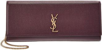 Saint Laurent Kate Leather Clutch