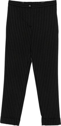 Jean Paul Gaultier Pantaloni gessati - Nero