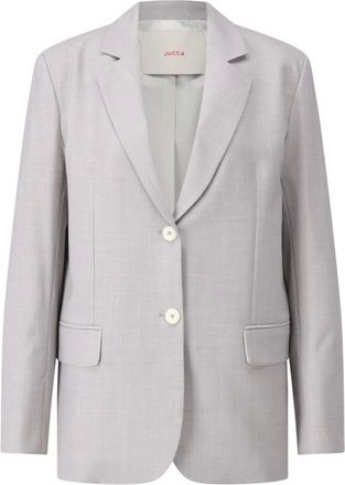 Jucca Jassen, Dames, Grijs, S, Klassieke Business Blazer