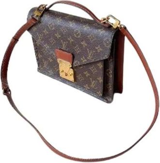 Louis Vuitton Pre-owned Handbags, female, Brown, Size: ONE SIZE Pre-owned Monceau Bag