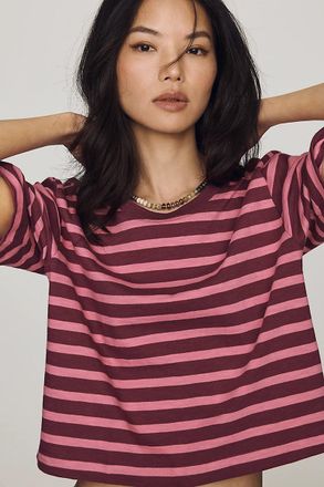 Maeve Corey Cotton Boxy Tee