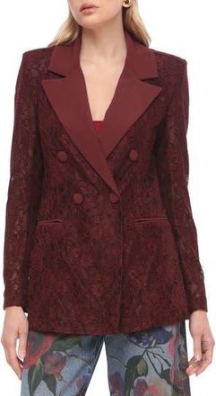 Avec Les Filles Lace Blazer in Anise at Nordstrom Rack, Size X-Large