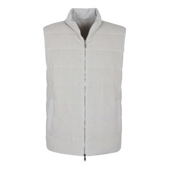 Eleventy Vests, male, Beige, Size: XL Classic Wool-Cashmere Waistcoat Nude