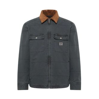Lee Jassen, Heren, Grijs, S, Denim, Casual Shirts