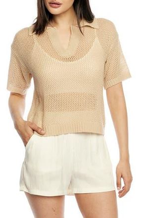 LBLC The Label Winnie Collared Top in Oatmeal at Nordstrom Rack, Size X-Small