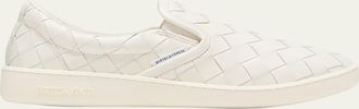 Bottega Veneta Sawyer Woven Leather Slip-On Sneakers