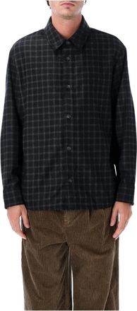 A.P.C. Bobby Overshirt - Heren - Casual Overhemden - Zwart - M - Wol - Overhemden