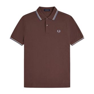 Fred Perry Hombre, Camisetas, Marr&oacute;n, Talla: XL