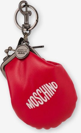 Moschino Padded nappa leather charm - Red