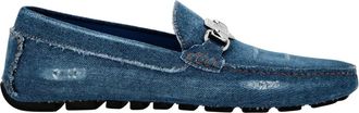 Philipp Plein Schoenen, Heren, Blauw, 40 EU, Denim, Denim Moccasin
