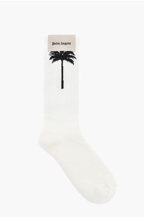 Palm Angels Solid-Color Socks with Contrast Details size S/M