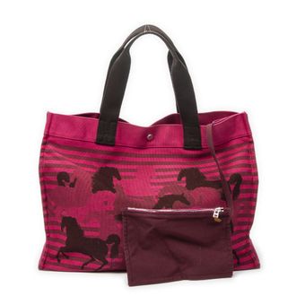 Herm&egrave;s Chevaux En Camouflage Beach Bag schoudertas