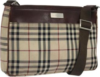 Burberry Pre-owned Nylon shoulder-bags - Dames - Vintage Schoudertas - Beige - ONE Size - Nylon - Vintage