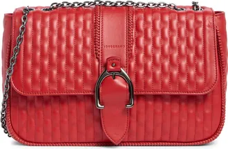 Longchamp Amazone Medium Quilted Leather Crossbody Bag in Red at Nordstrom Rack