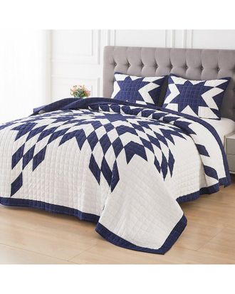 Melange Home M&eacute;lange Home Star Patchwork Quilt Set