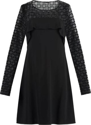 Givenchy Draped Jersey Jurk - Dames - Korte kleedjes - Zwart - S - Tule - Kleedjes