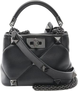 Valentino Pre-owned Handbags, female, Black, Size: ONE SIZE Pre-owned Vintage Handbag