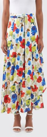 Sara Roka Gonna di lino floreale Sara Roka