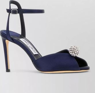 Jimmy Choo London sacora 85 satin sandals stiletto heel