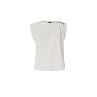 Pinko Blouses, female, White, Size: XS Melody Top