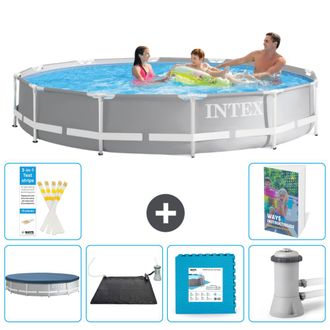 Intex Piscina Prism Frame Redonda - 366x76 Cm - 7-piezas S99
