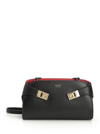 Ferragamo Hug Crossbody Bags Nero-Donna
