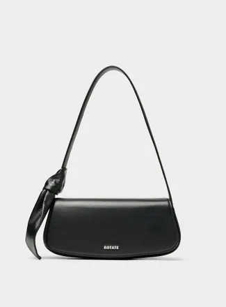 Rotate Womens Buckled leather baguette bag