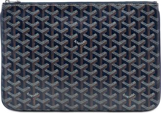 Goyard Pre-owned Womens Goyardine Senat Mm - Dark Blue Textile - One Size