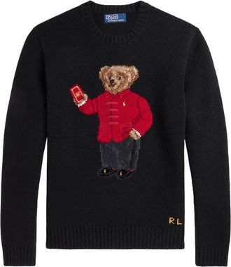Polo Ralph Lauren Maglione Lunar New Year Polo Bear - Nero