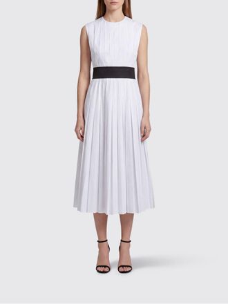 Tory Burch Pleated Stretch Cotton Midi Dress