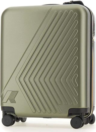 K-Way K-Way, Cabin Bags, male, Green, Size: ONE SIZE Eudoxie Logo Suitcase