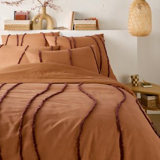 La Redoute Interieurs Dekbedovertrek in getuft katoen, Mansur