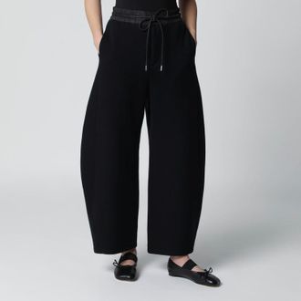 sacai Black jogging trousers