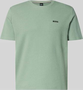 HUGO BOSS Regular Fit T-Shirt aus Baumwoll-Mix in Schilf, Gr&ouml;&szlig;e XXL