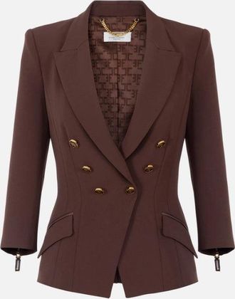 Elisabetta Franchi Elisabetta franchi dubbele cr&ecirc;pe jas