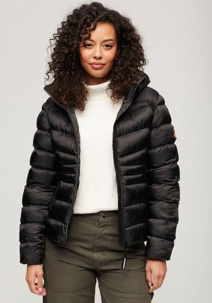Damenmode Superdry Core Daunenjacke Damen Schwarz Superdry