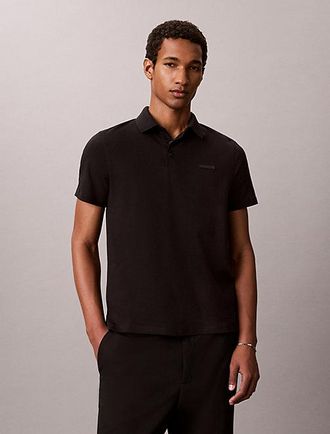 Calvin Klein Slim polo van katoen met embleem