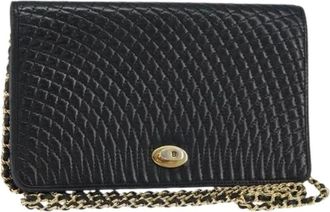 Bally Pre-owned Shoulder Bags, female, Black, Size: ONE SIZE Pre-owned Leather Shoulder Bag