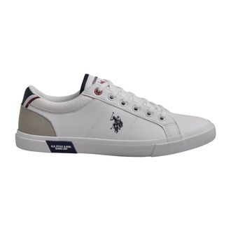 U.S.Polo Association U.s. Polo Assn., Schoenen, Heren, Wit, 44 EU, Leer, Urban Stijl Synthetisch Leren Sneakers
