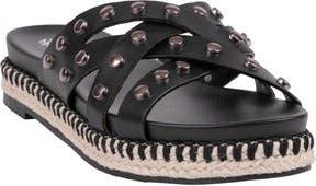 Good Choice Shoes Loola Studded Espadrille Sandal in Black at Nordstrom Rack, Size 9.5