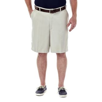 Haggar Mens Cool 18 Classic Fit Expandable Waist Short Regular and Big & Tall Sizes Casual, String-Bt, 46
