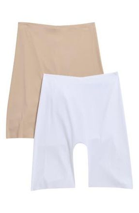 Honeydew Intimates Cool Luxe 2-Pack Boyshorts in Beige/White at Nordstrom Rack, Size Large/x-Large