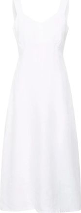 Part Two Botille PW Jurk - Dames - Casual kleedjes - Wit - S - Linnen - Kleedjes