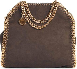Stella McCartney Tote Falabella Micro Mocha Vegan Suede Bag