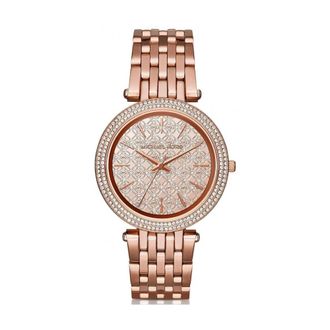 Michael Kors Darci Pav&eacute; Horloge - Dames - Horloges - Roze - ONE Size - Accessoires